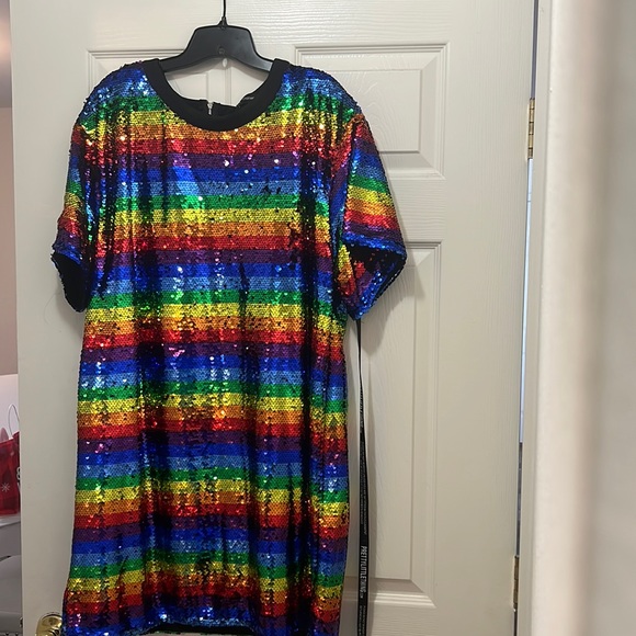 Multi color mini dress - Picture 1 of 2